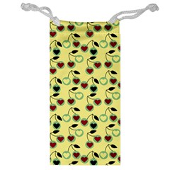 Yellow Heart Cherries Jewelry Bags