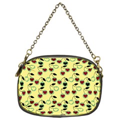 Yellow Heart Cherries Chain Purses (Two Sides) 