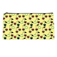 Yellow Heart Cherries Pencil Cases by snowwhitegirl