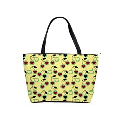 Yellow Heart Cherries Shoulder Handbags by snowwhitegirl