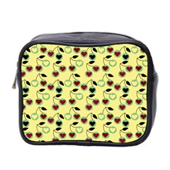 Yellow Heart Cherries Mini Toiletries Bag 2-Side