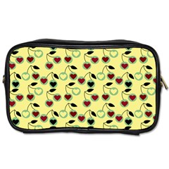 Yellow Heart Cherries Toiletries Bags 2-Side