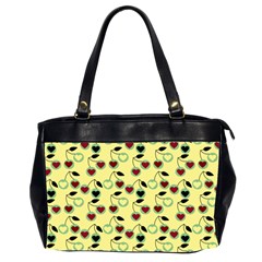 Yellow Heart Cherries Office Handbags (2 Sides) 