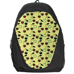 Yellow Heart Cherries Backpack Bag