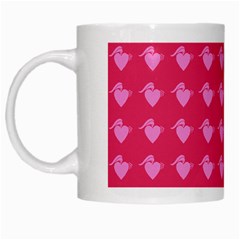 Punk Heart Pink White Mugs by snowwhitegirl