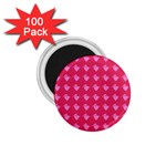 Punk Heart Pink 1.75  Magnets (100 pack)  Front