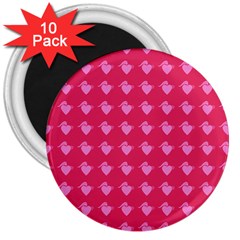 Punk Heart Pink 3  Magnets (10 Pack)  by snowwhitegirl