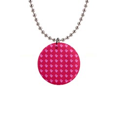 Punk Heart Pink Button Necklaces by snowwhitegirl