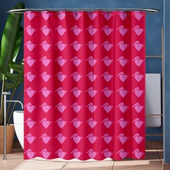 Punk Heart Pink Shower Curtain 60  X 72  (medium)  by snowwhitegirl