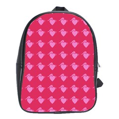 Punk Heart Pink School Bag (xl) by snowwhitegirl