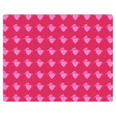 Punk Heart Pink Double Sided Flano Blanket (medium) 