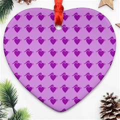 Punk Heart Violet Ornament (heart) by snowwhitegirl