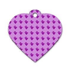 Punk Heart Violet Dog Tag Heart (one Side) by snowwhitegirl