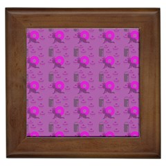 Punk Baby Violet Framed Tiles by snowwhitegirl