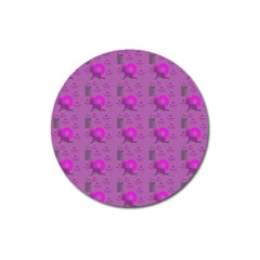 Punk Baby Violet Magnet 3  (round) by snowwhitegirl