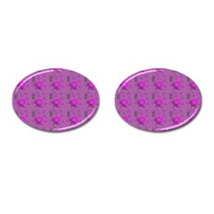 Punk Baby Violet Cufflinks (oval) by snowwhitegirl