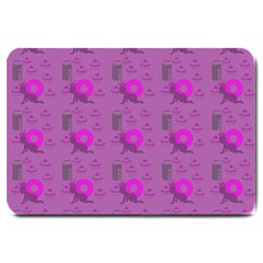 Punk Baby Violet Large Doormat  by snowwhitegirl