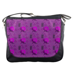 Punk Baby Violet Messenger Bags by snowwhitegirl