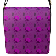 Punk Baby Violet Flap Messenger Bag (s) by snowwhitegirl