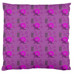 Punk Baby Violet Large Flano Cushion Case (one Side) by snowwhitegirl