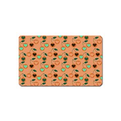 Peach Cherries Magnet (Name Card)