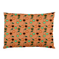 Peach Cherries Pillow Case