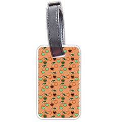 Peach Cherries Luggage Tags (One Side) 