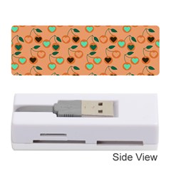 Peach Cherries Memory Card Reader (Stick)