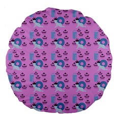 Punk Baby Pink Large 18  Premium Flano Round Cushions by snowwhitegirl