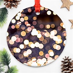 Bright Light Pattern Ornament (round) by FunnyCow