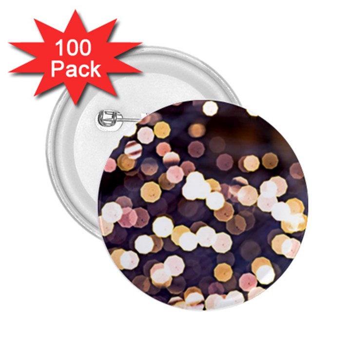 Bright Light Pattern 2.25  Buttons (100 pack) 