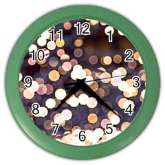 Bright Light Pattern Color Wall Clock by FunnyCow