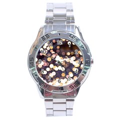 Bright Light Pattern Stainless Steel Analogue Watch by FunnyCow