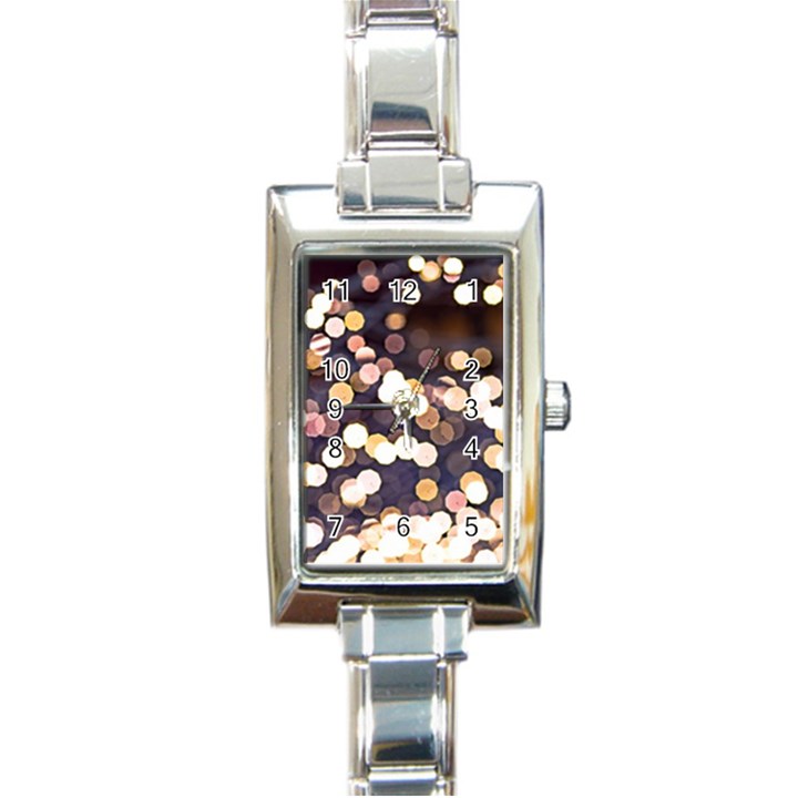 Bright Light Pattern Rectangle Italian Charm Watch