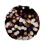 Bright Light Pattern Standard 15  Premium Round Cushions Back