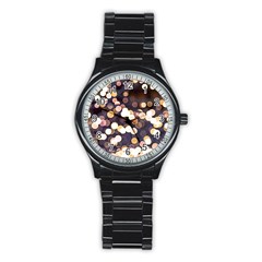 Bright Light Pattern Stainless Steel Round Watch by FunnyCow