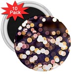 Bright Light Pattern 3  Magnets (10 pack)  Front