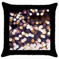 Bright Light Pattern Throw Pillow Case (black) by FunnyCow