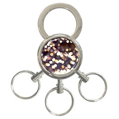 Bright Light Pattern 3-ring Key Chains by FunnyCow