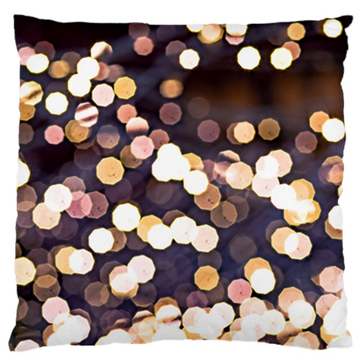 Bright Light Pattern Large Flano Cushion Case (One Side)