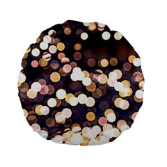 Bright Light Pattern Standard 15  Premium Flano Round Cushions by FunnyCow