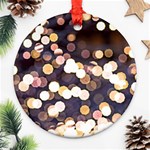 Bright Light Pattern Round Ornament (Two Sides) Front