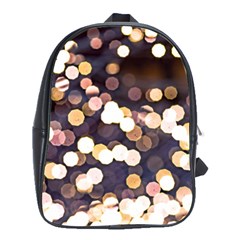 Bright Light Pattern School Bag (large) by FunnyCow