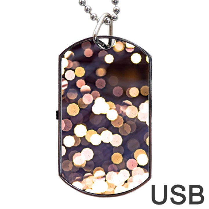 Bright Light Pattern Dog Tag USB Flash (Two Sides)