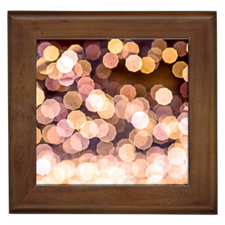 Warm Color Brown Light Pattern Framed Tiles