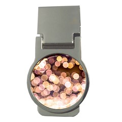 Warm Color Brown Light Pattern Money Clips (round)  by FunnyCow