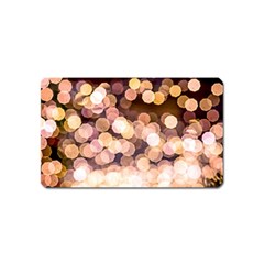 Warm Color Brown Light Pattern Magnet (name Card) by FunnyCow