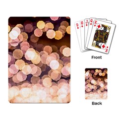 Warm Color Brown Light Pattern Playing Card by FunnyCow