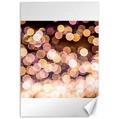 Warm Color Brown Light Pattern Canvas 12  X 18   by FunnyCow