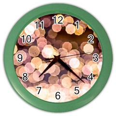 Warm Color Brown Light Pattern Color Wall Clock by FunnyCow